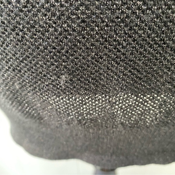 J. Mclaughlin Button Black Metallic Cardigan Sweater Women's Size Medium Long - Picture 9 of 15